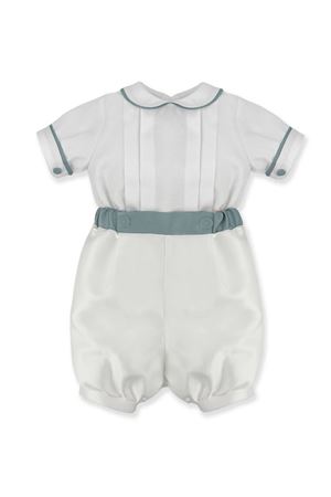 White and light blue romper LA STUPENDERIA KIDS | CBPG09S66